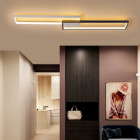 Moderner rechteckiger LED-Kronleuchter minimalistisch für die Wohnraumdekoration