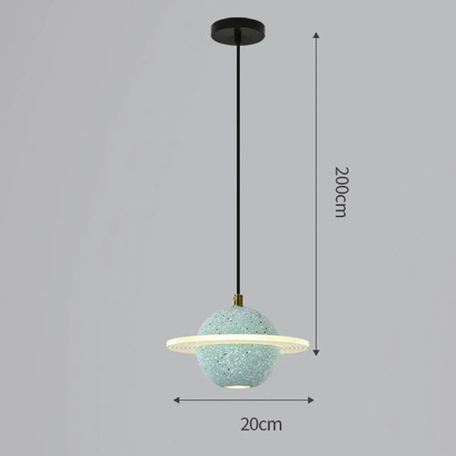 suspension en résine planet pour décoration intérieure moderne