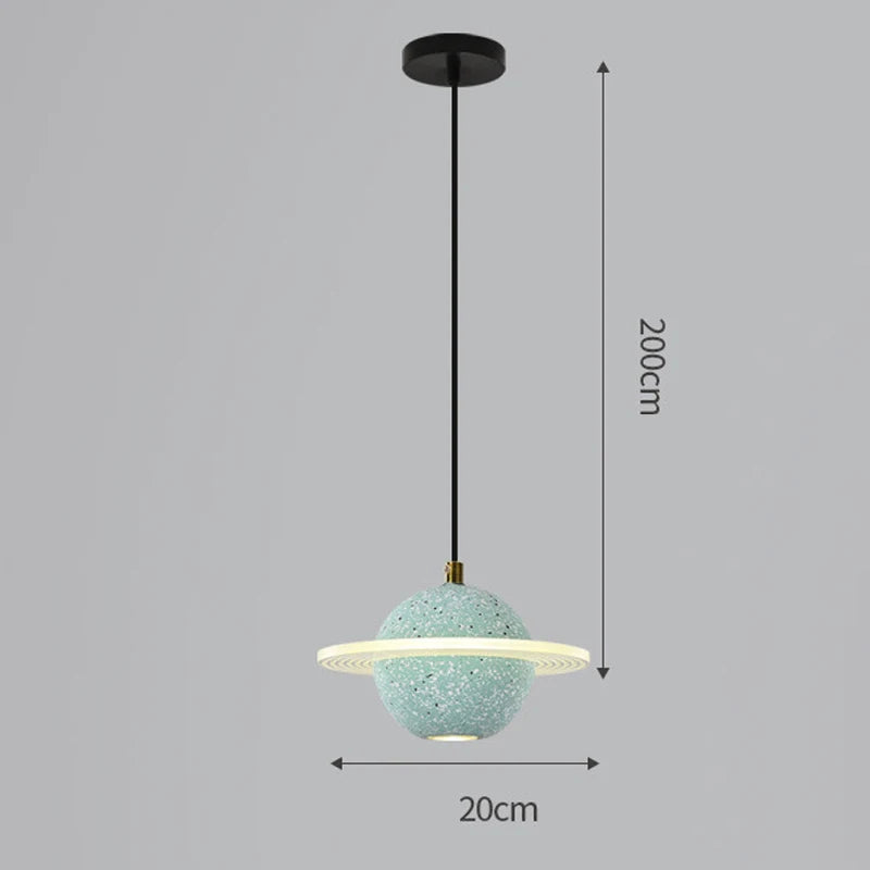 suspension en résine planet pour décoration intérieure moderne - vue 7 sur 18