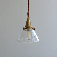 Loft Industrielle LED-Pendelleuchte Retro Messing Glas Antike Hängeleuchte