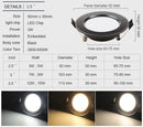 Set aus 10 wasserdichten LED-Einbaustrahlern für die Innenbeleuchtung