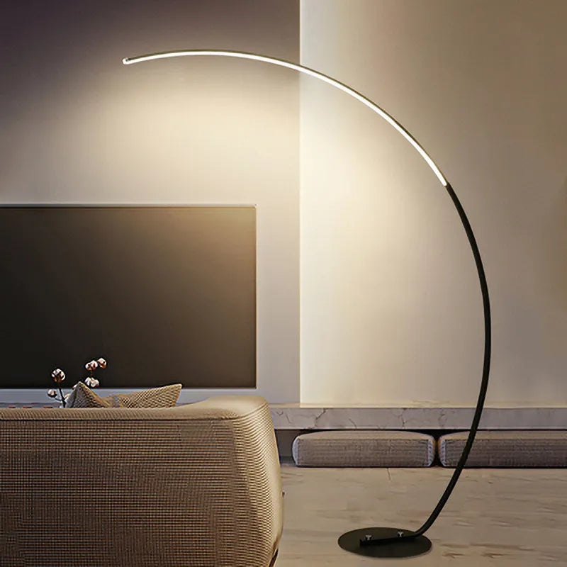 Lampadaire LED à arc moderne nordique - vue 4 sur 8