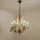 lustre en bois de style européen pour décoration intérieure