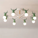 lustre en bois nordique led macaron pour chambre d'enfant