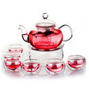 Service a the verre double paroi infuseur chauffe