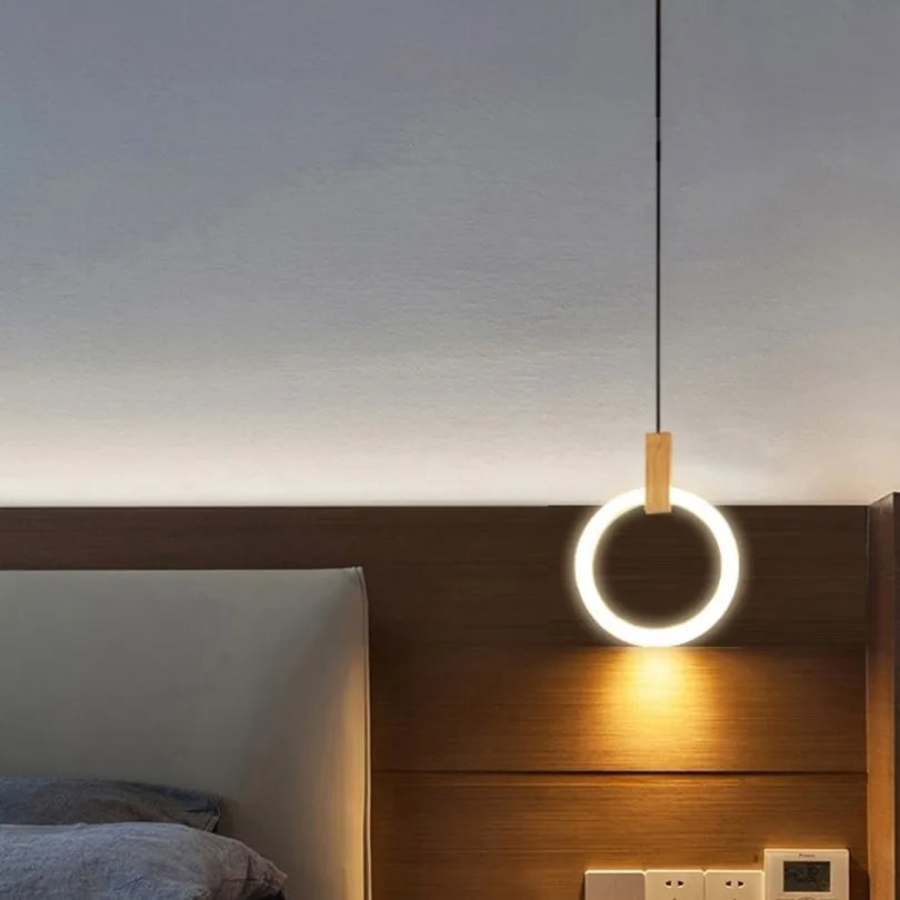 lustre led suspendu style loft pour escalier - vue 5 sur 17