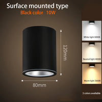spot led 	monté en surface étanche avec tige de suspension