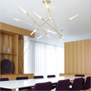 Design-Kronleuchter mit mehreren Köpfen aus Eisen für moderne Beleuchtung