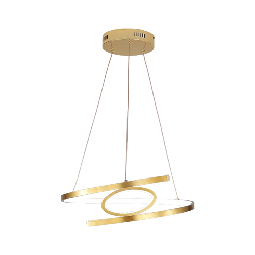 pendantifs led dorés pour un éclairage intérieur moderne et élégant