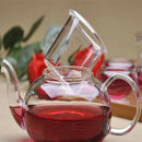 Service a the verre double paroi infuseur chauffe