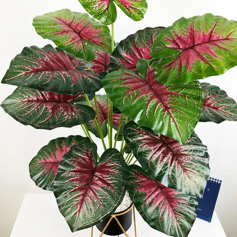 feuilles tropicales monstera palmier artificiel pour décoration intérieure - vue 5 sur 18