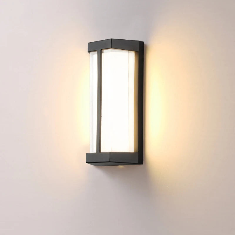 Applique murale extérieure LED entrée balcon numéro de maison jardin porche IP65 moderne 110V 220V terrasse étanche éclairage mural - vue 6 sur 6