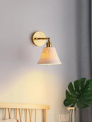 Wandleuchte aus Keramik und Kupfer im nordischen Luxus-Design