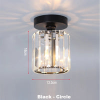 plafonnier cristal led lumières carré rond salon