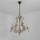 lustre en bois de style européen pour décoration intérieure