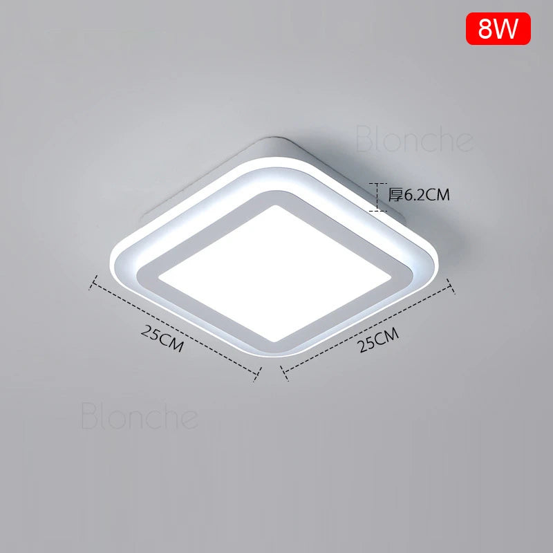 plafonnier nordique moderne à leds acrylique pour décoration intérieure - vue 3 sur 10