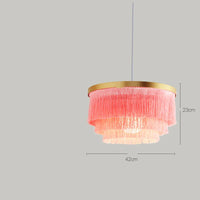 lustre romantique en fil de coton pour décoration intérieure