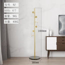 Stainless Steel Simple Modern Coat Rack, Nordic Light Luxury Hanger, Floor-Standing Bedroom Marble Hanger