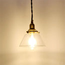Loft Industrielle LED-Pendelleuchte Retro Messing Glas Antike Hängeleuchte