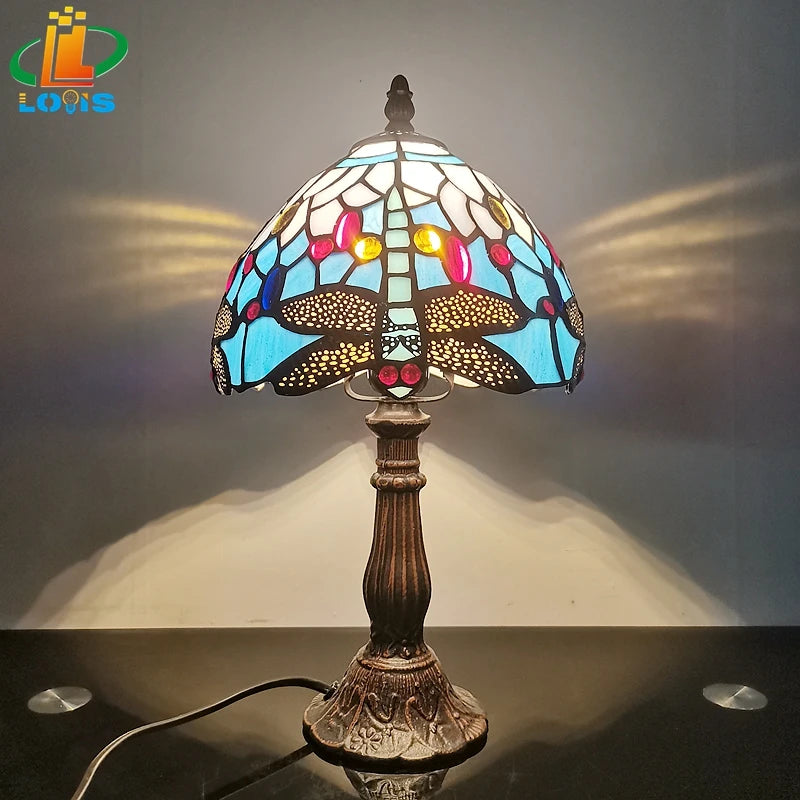 Lampe de chevet bleu
