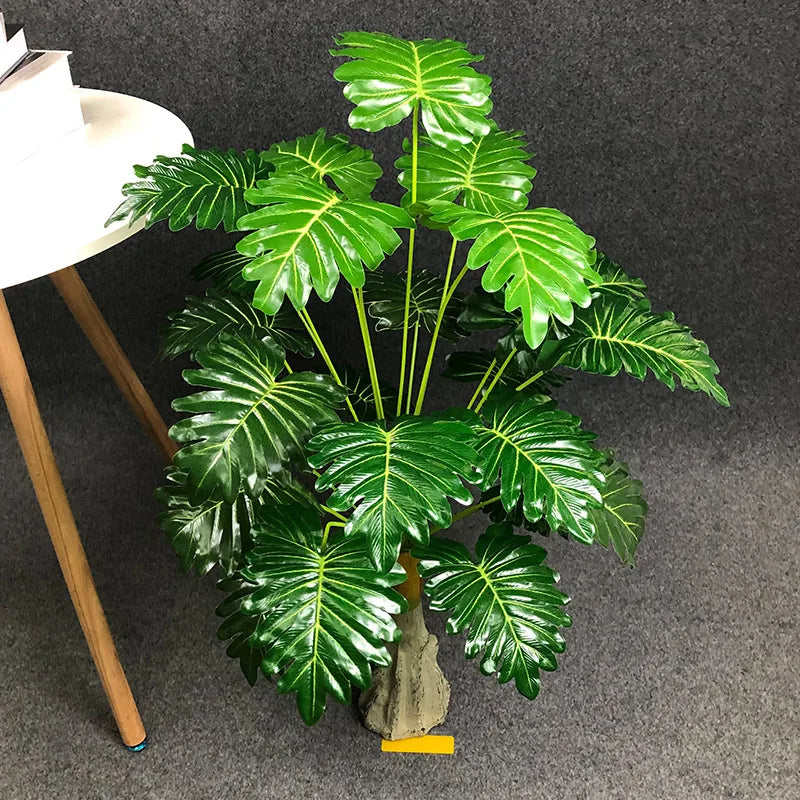 grandes plantes artificielles avec feuilles de palmier décoratives - vue 8 sur 12