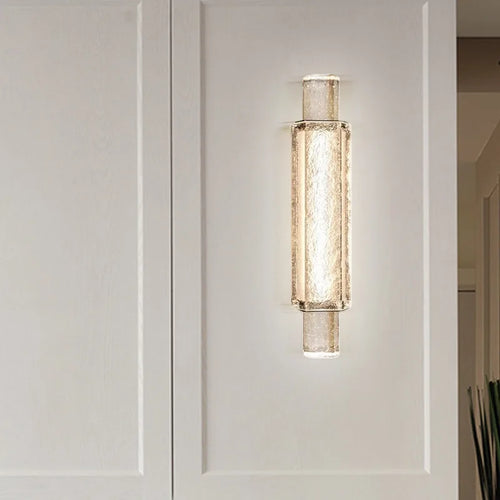 Moderne LED-Wandleuchte aus klarem Kristall für den Innenbereich - vue 2 sur 8