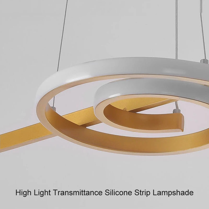 lustre nordique moderne led pour décoration intérieure - vue 6 sur 9
