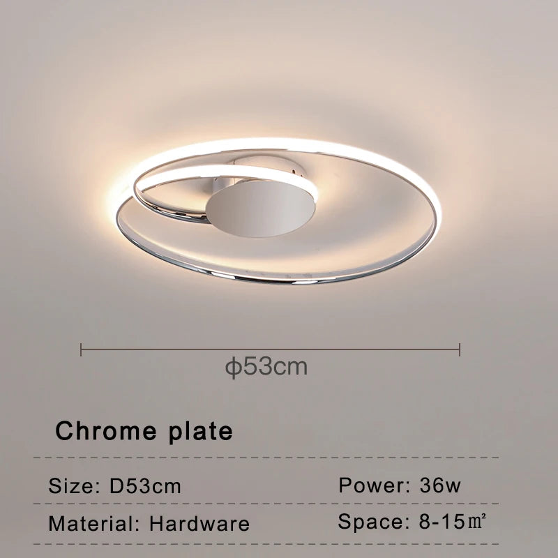 Moderne LED-Deckenleuchte für stilvolle Wohnraumgestaltung - vue 8 sur 10