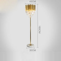 lampe à poser post-moderne art déco en acier inoxydable et cristal