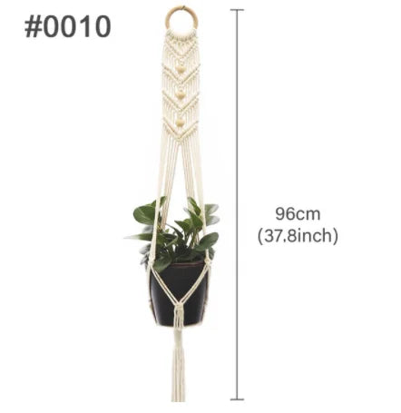 suspension en macramé pour pots de fleurs décoratifs - vue 18 sur 20
