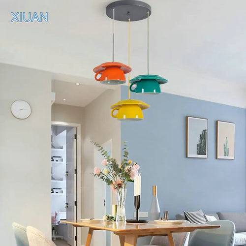 Moderne LED-Pendelleuchte aus Keramik in Teekannenform für die Küche - vue 3 sur 30