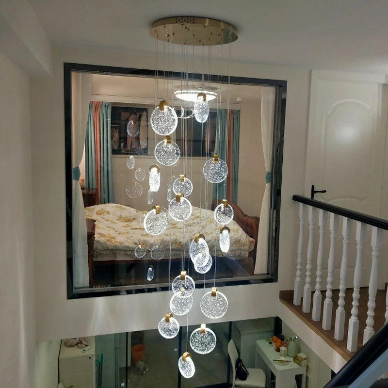 lustre en cristal design pour intérieur moderne et élégant - vue 4 sur 17