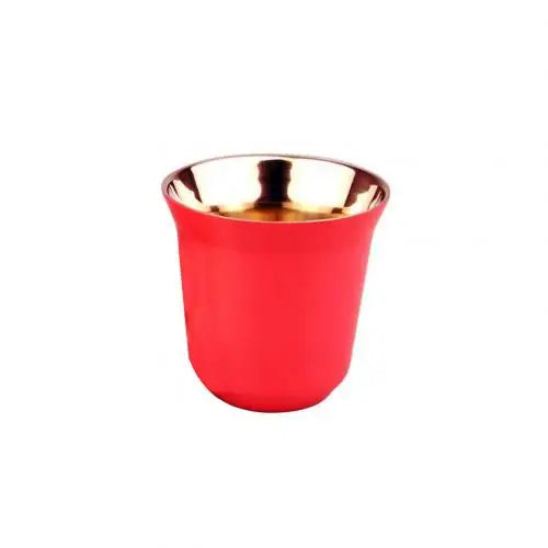 Lot 4 tasses inox double paroi 80 ml