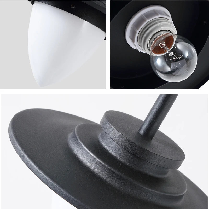 Lampadaire extérieur de pelouse pour jardin moderne en aluminium - vue 7 sur 8