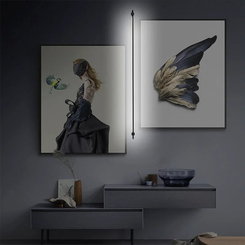 Moderne Wandleuchte mit eleganter, geometrischer Linie - vue 4 sur 8