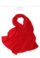 Echarpe cachemire pur tricotée élégante hiver femme homme