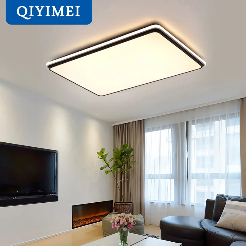 plafonnier moderne à leds avec télécommande et gradation