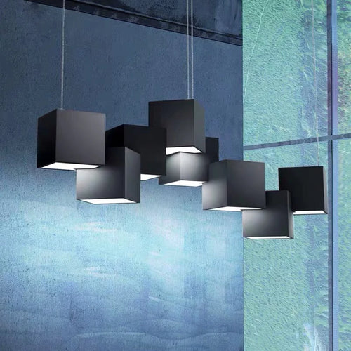 2024 Magic Cube Led Creative Pendant Light Ceilng Hanging Lamp for Dining Room Living Room Light Fixture Samsarah Lighting - vue 5 sur 10