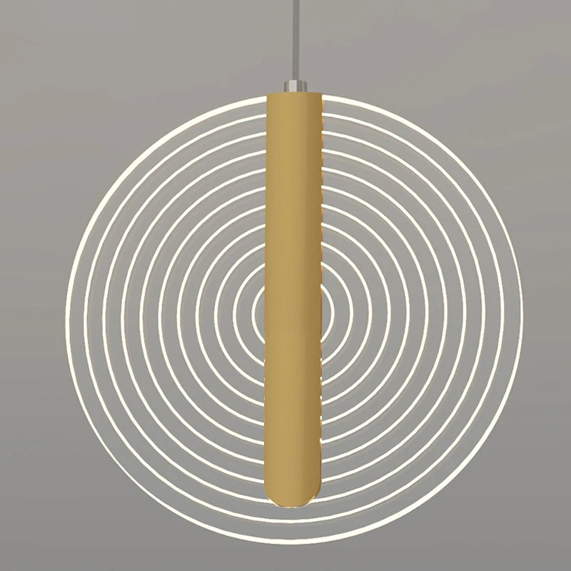 lustre à led moderne pour escalier en colimaçon haut plafond - vue 6 sur 14