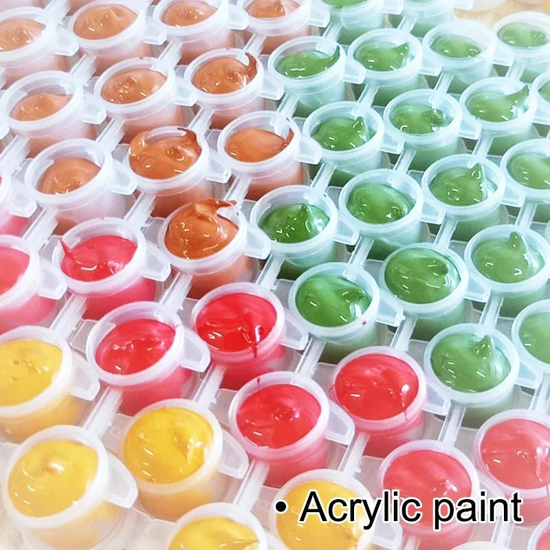 kit de peinture abstraite par numéros pour décoration intérieure - vue 5 sur 7
