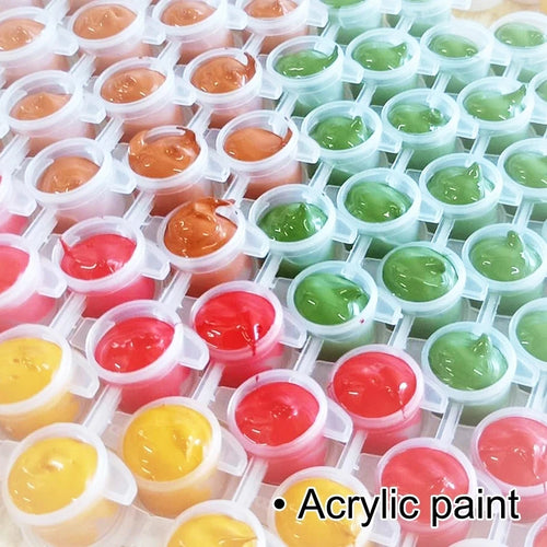 kit peinture abstraite par numéros pour décoration intérieure artisanale - vue 6 sur 7