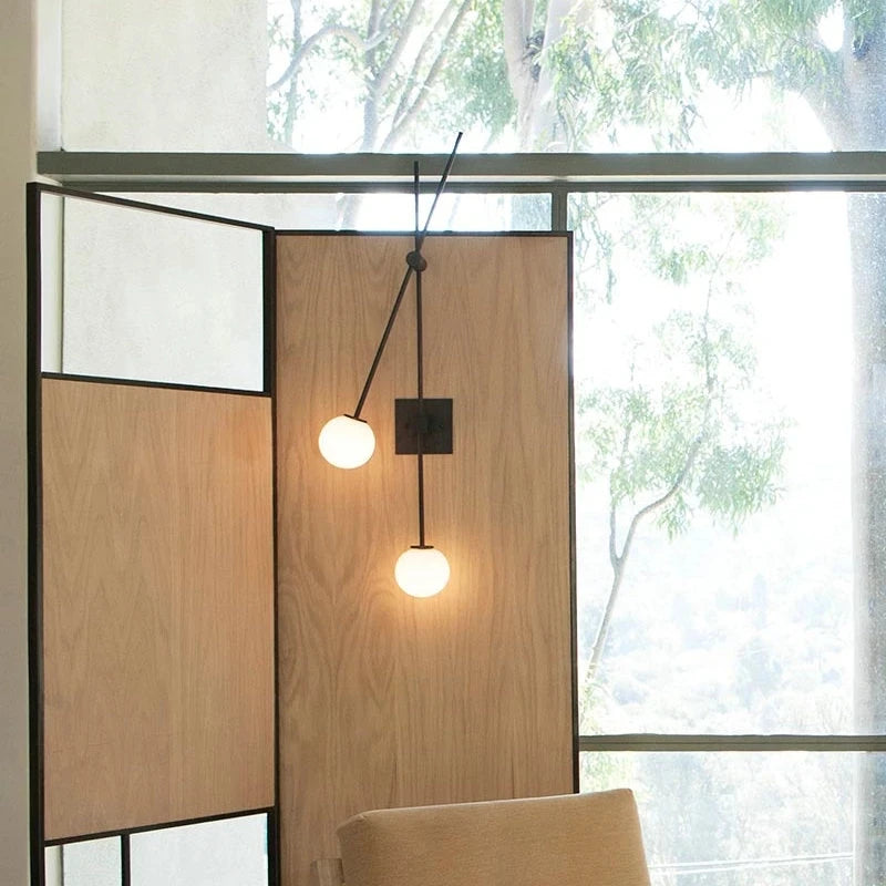 applique murale minimaliste en verre pour intérieur moderne - vue 3 sur 8