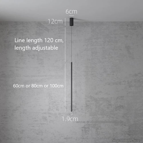 Moderne dekorative LED-Pendelleuchte im minimalistischen Design - vue 5 sur 8