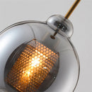 Moderne Pendelleuchte aus Glas für elegante Wohnraumdekoration