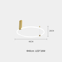Plafonnier design ronds LED éclairage 360 degrés en acrylique