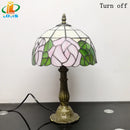 Tischlampe im Tiffany-Stil in Rosenform für Ihre Inneneinrichtung