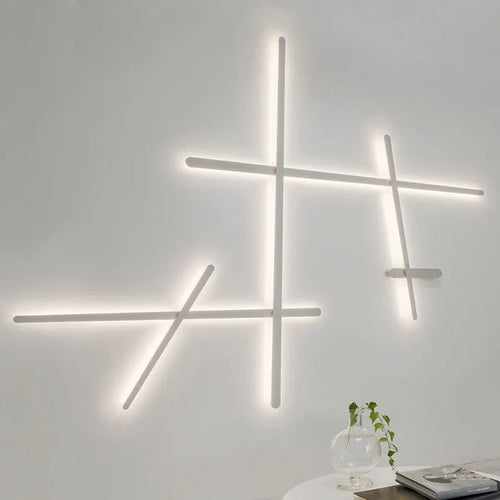 LED-Wandleuchte im Retro-Stil mit indirekter Beleuchtung – lange Art-déco-Lichtleiste - vue 2 sur 9
