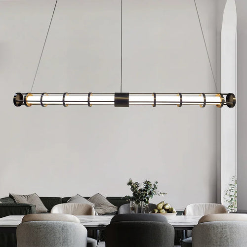 lustre postmoderne en métal créatif design minimaliste américain