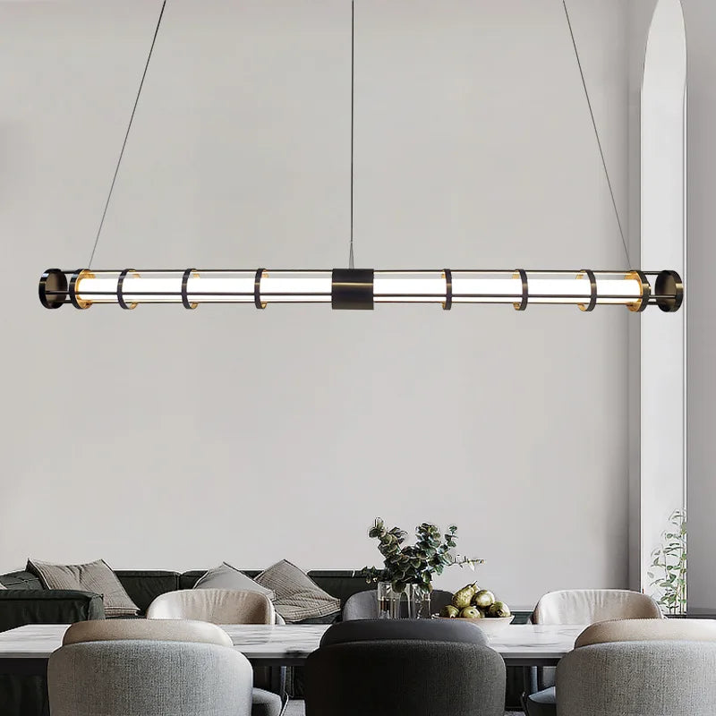 lustre postmoderne en métal créatif design minimaliste américain - vue 4 sur 7