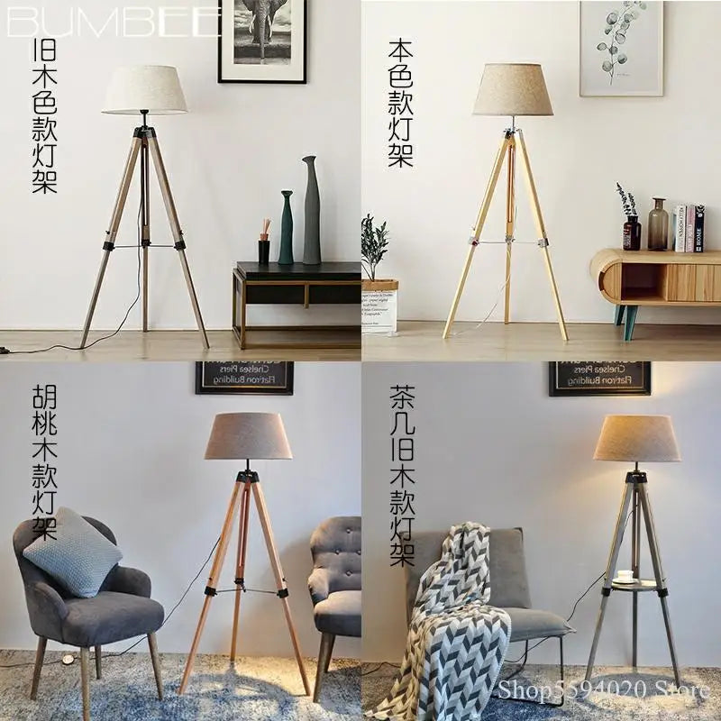 Moderner LED-Stehleuchte Tripod Minimalistisch Retro Skandinavisch - vue 3 sur 12